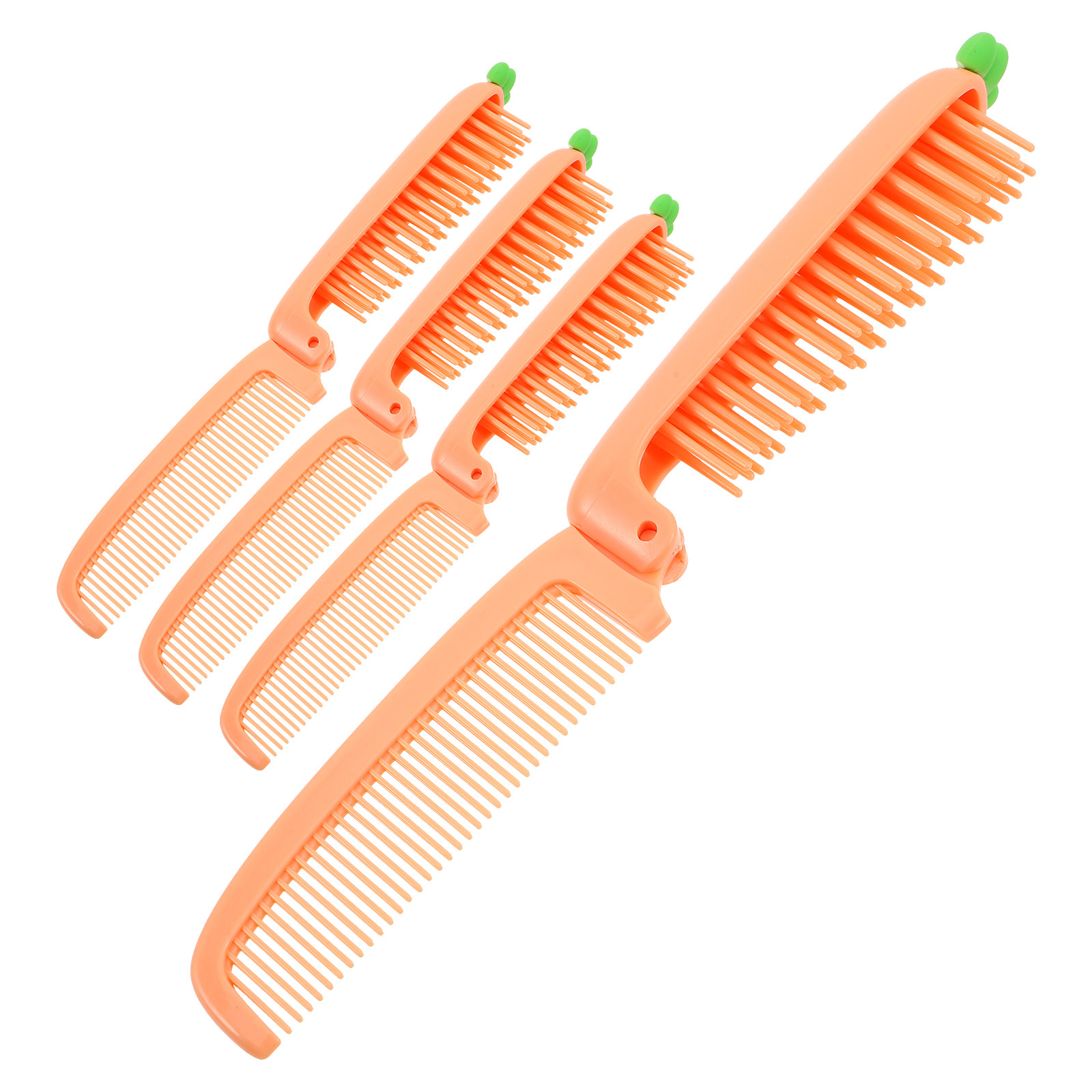 Hair Care Orange - 4Pcs 당근 어린이 접이식 미세 칫솔
