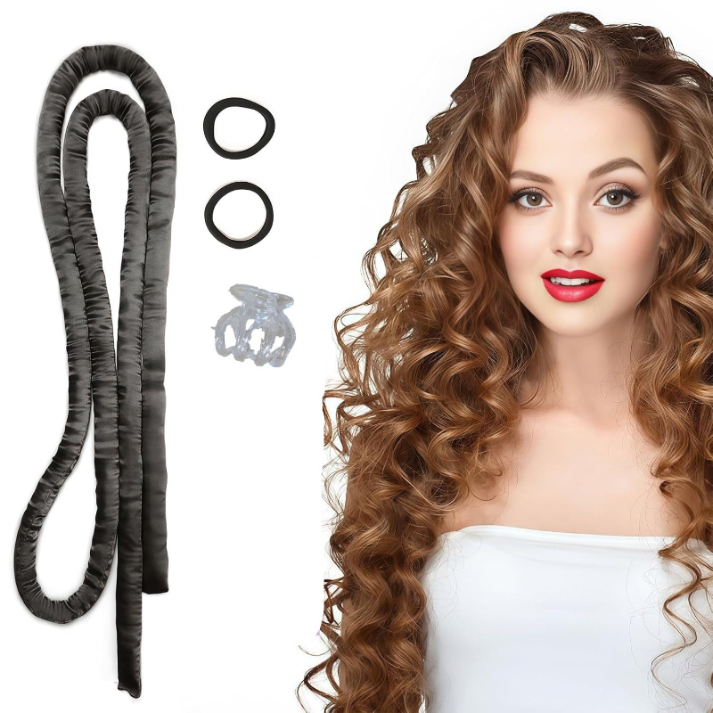 Hair Roller Set Flexi - 열 없는 컬링 로드 헤어밴드, 열