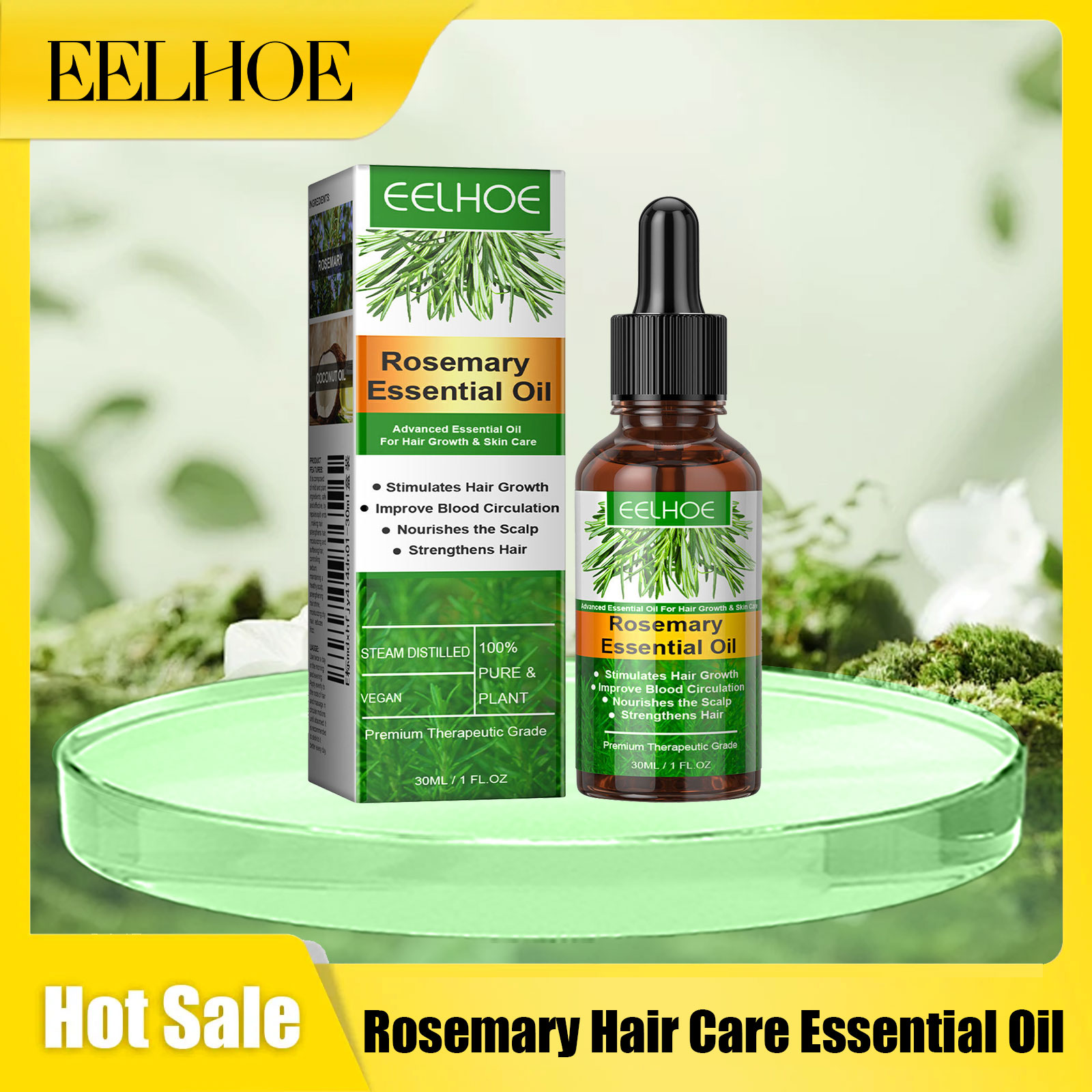 Rosemary Hair Oil - Eelhoe 로즈마리 헤어 케어 에센셜 오일