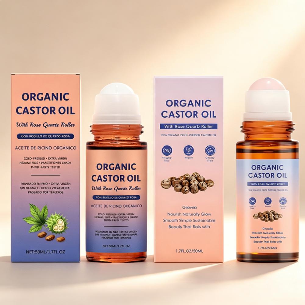Hair Care Daily - 유기농 캐스터 오일 & 로즈쿼츠 롤러