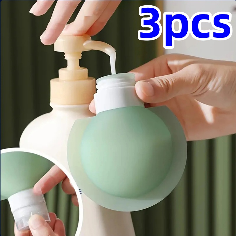 Dry Shampoo Travel - 1/3pcs 휴대용 여행용 병 부드러운 실리콘