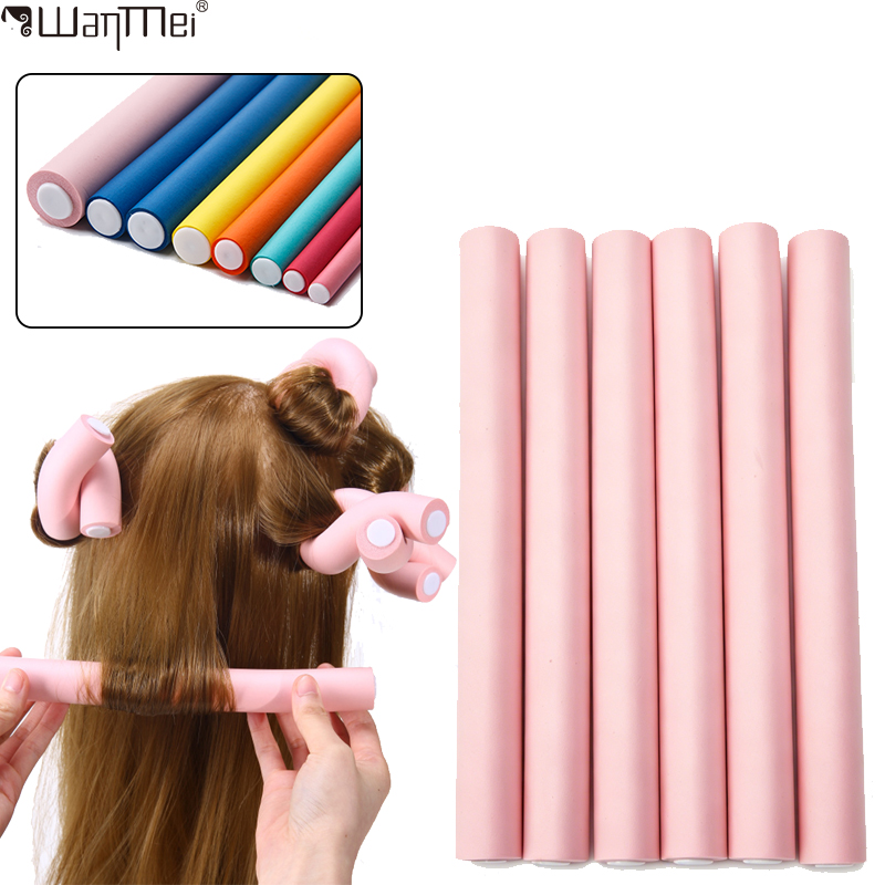 Hair Roller Set Flexi - 6개입/팩 새로운 오버사이즈 플렉시블 컬링 트위스트
