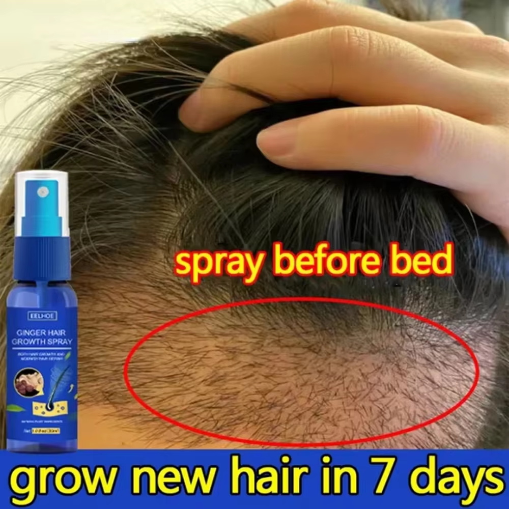 Hair Care With Protein - 빠른 생강 모발 성장 스프레이, 모발