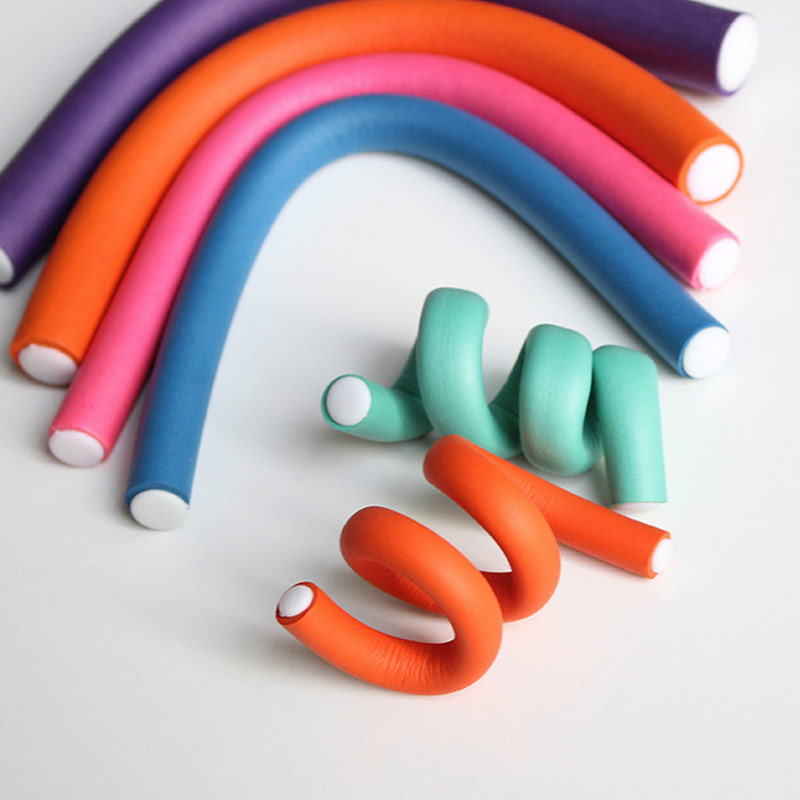 Hair Roller Set Flexi - 부드러운 헤어 컬러 매직 에어 헤어