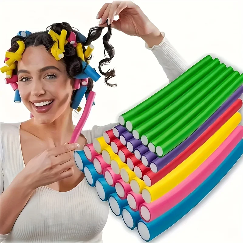 Hair Roller Set Flexi - 헤어 롤러/플렉스 로드/유연한 컬링 로드, 헤어