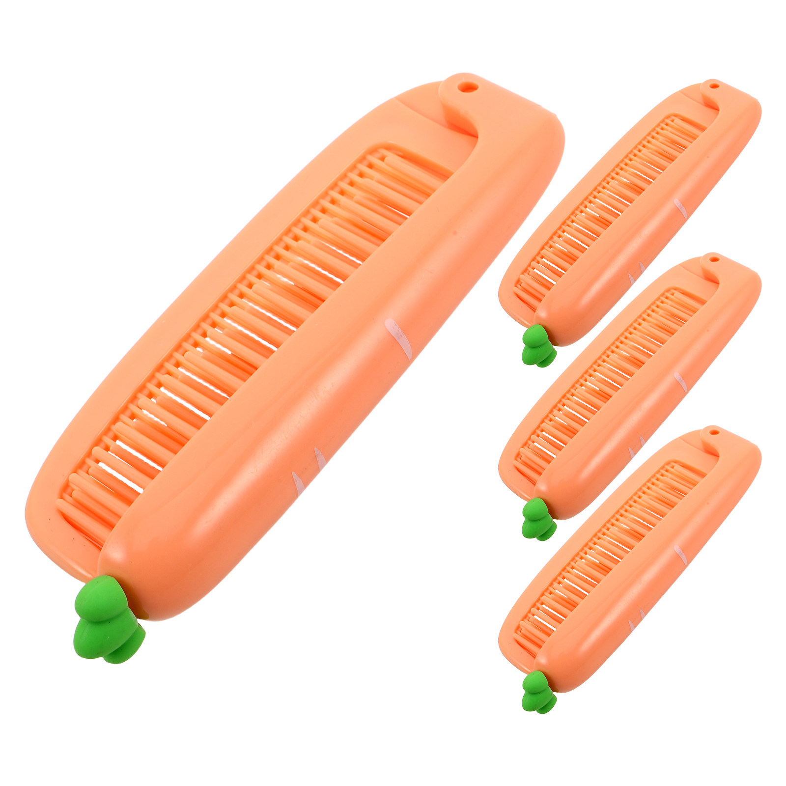 4Pcs 당근 어린이 접이식 미세 칫솔 휴대용 여행 포 - Hair Care Orange 리뷰 및 가격