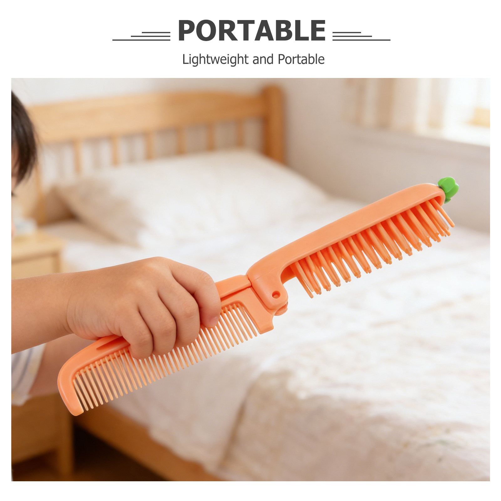 4Pcs 당근 어린이 접이식 미세 칫솔 휴대용 여행 포 - Hair Care Orange 리뷰 및 가격