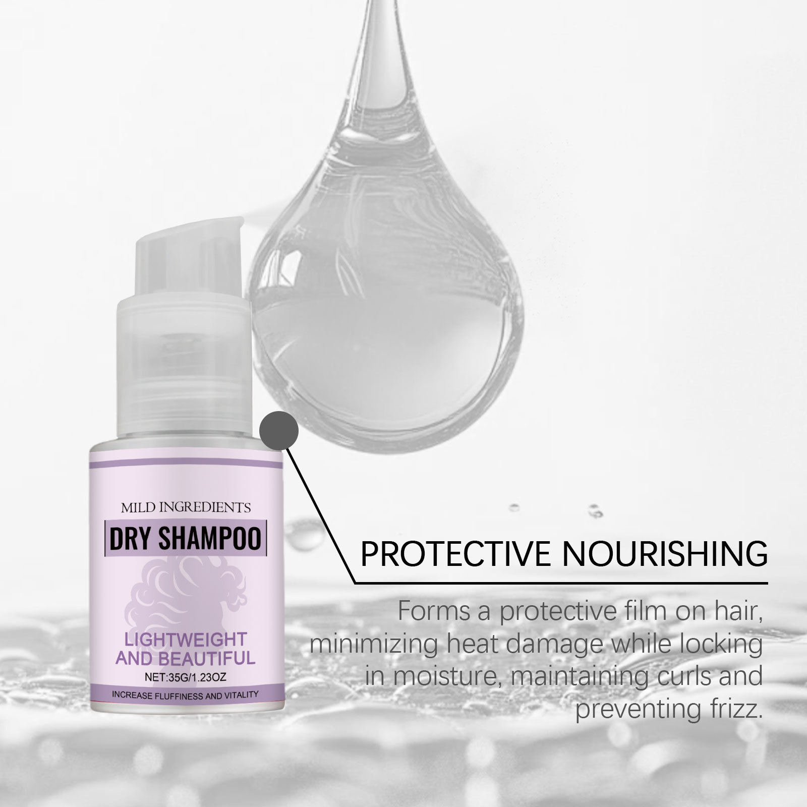 휴대용 드라이 샴푸 빠른 유분 컨트롤 뿌리 리프팅 풍성 - Dry Shampoo Travel 리뷰 및 가격