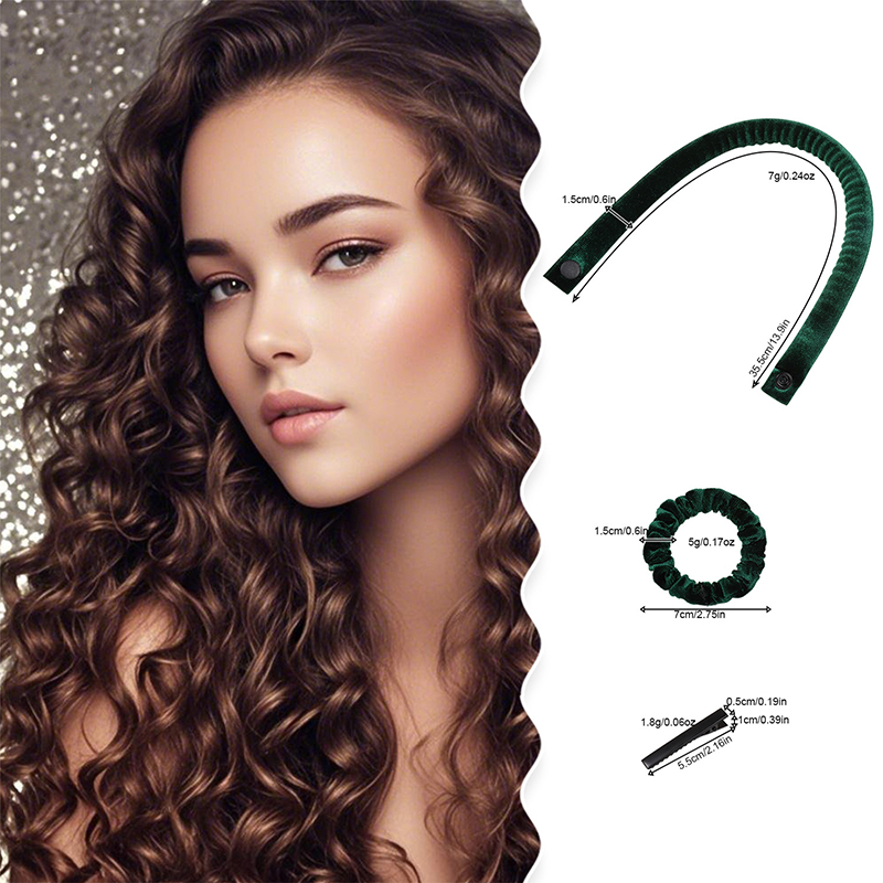6 개/대 35cm 긴 부드러운 패브릭 새틴 열 없음  - Hair Roller Set Flexi 리뷰 및 가격