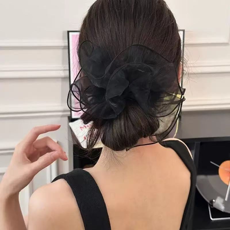 1pc Organza 패션 스커트 모양 대장 헤어 타이 - Hair Net Invisible 리뷰 및 가격