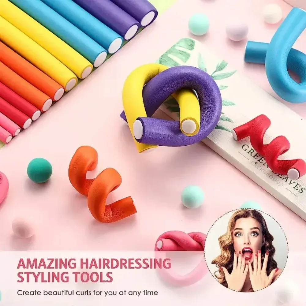 42개/세트 트위스트 폼 헤어 롤러 DIY 무열 헤어  - Hair Roller Set Flexi 리뷰 및 가격