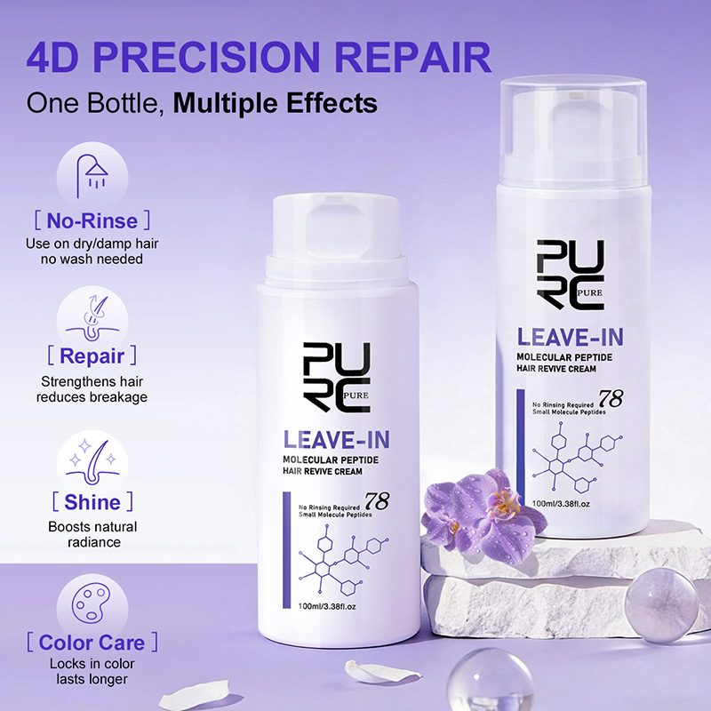PURC 리브인 케라틴 헤어 크림, 손상된 모발 복구  - Hair Care With Protein 리뷰 및 가격