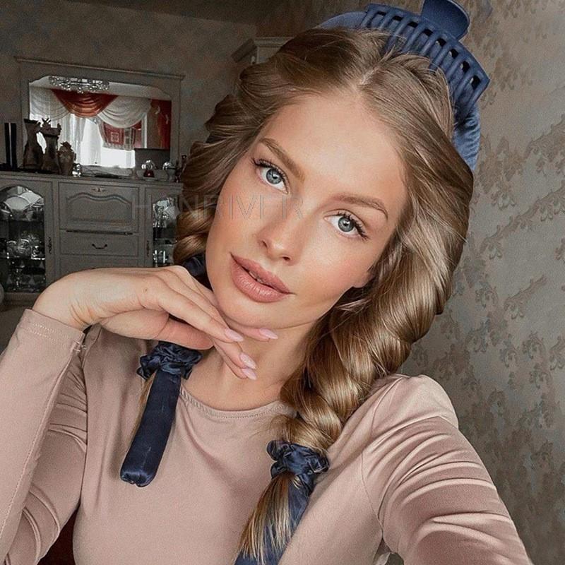 헤어 액세서리 컬러 열 없는 컬 뷰티 컬리 제품 3피스 - Hair Roller Set Flexi 리뷰 및 가격